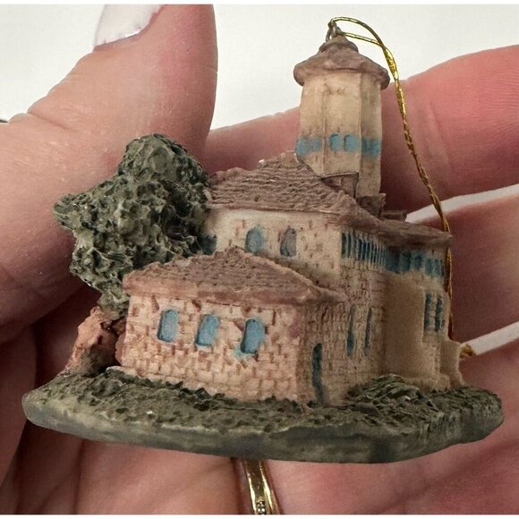 Set of 5 Resin Church Ornaments Religious Vintage - Picture 5 of 13